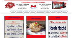 Desktop Screenshot of boucherieduparc.fr