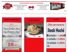Tablet Screenshot of boucherieduparc.fr